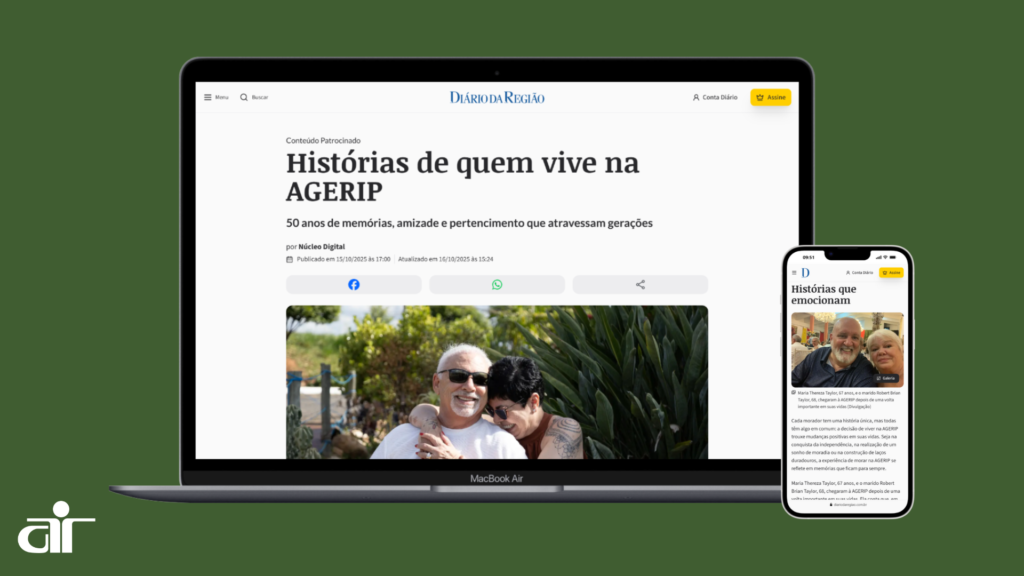 As histórias de quem vive a AGERIP ganham destaque no Diário Multi